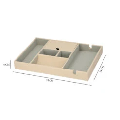 Schreibtisch Organizer Mit 6 Fächern, Smartphone Und Brillenfach, Weiß -Mode Zubehör Geschäft 6281734 3