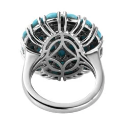 Amerikanischer, Natürlicher Sleeping Beauty Türkis-Ring, 925 Silber Platiniert (Größe 17.00) Ca. 5.02 Ct -Mode Zubehör Geschäft 7020718 5