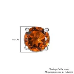Herbst-Triplette-Quarz Ohrringe, 925 Silber, Ca. 1.98 Ct -Mode Zubehör Geschäft 7199993 4