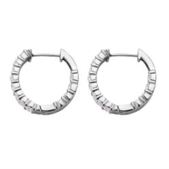 Weiße Kristall Ohrringe, Edelstahl -Mode Zubehör Geschäft 7225668 3