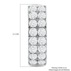 Weiße Kristall Ohrringe, Edelstahl -Mode Zubehör Geschäft 7225668 4