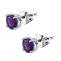 Afrikanische Amethyst Ohrringe, 925 Silber Ca. 1.47 Ct -Mode Zubehör Geschäft 7226625 3
