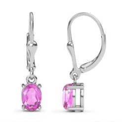 Patroke Triplette Quarz Ohrring, 925 Silber Platiniert Ca. 4.13 Ct -Mode Zubehör Geschäft 7237747 3