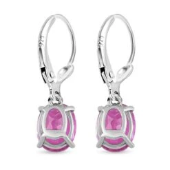 Patroke Triplette Quarz Ohrring, 925 Silber Platiniert Ca. 4.13 Ct -Mode Zubehör Geschäft 7237747 4