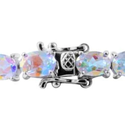 Merkur Mystisches Topas Armband, Ca. 19 Cm, 925 Silber Platiniert Ca. 24.30 Ct -Mode Zubehör Geschäft 7257760 3