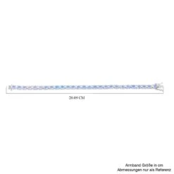 Merkur Mystisches Topas Armband, Ca. 19 Cm, 925 Silber Platiniert Ca. 24.30 Ct -Mode Zubehör Geschäft 7257760 4