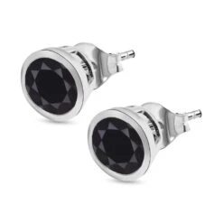 Schwarze Turmalin Ohrringe, 925 Silber Ca. 2.65 Ct -Mode Zubehör Geschäft 7259791 3