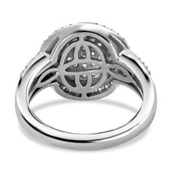 Weißer Diamant Ring, 925 Silber Platiniert (Größe 17.00), Ca. 0.75 Ct -Mode Zubehör Geschäft 7283496 5