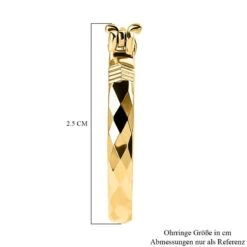 925 Silber Gelbgold Vermeil Ohrringe Ca. 5,19g -Mode Zubehör Geschäft 7309177 5