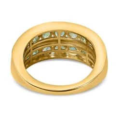 AAA Kagem Sambischer Smaragd Ring, 925 Silber Gelbgold Vermeil (Größe 17.00) Ca. 1.66 Ct -Mode Zubehör Geschäft 7384033 5