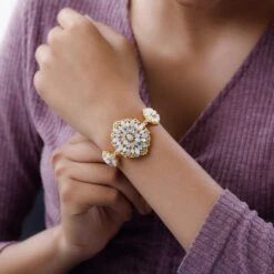 Natürliches, äthiopisches Welo Opal, Mehrfarbiges Turmalin Armband, Ca. 19 Cm, 925 Silber Gelbgold Vermeil Ca. 24.23 Ct -Mode Zubehör Geschäft 7479625 2