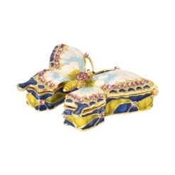 Blaue Schmetterling Deco Schmuckdose, 6.8x2x6 Cm -Mode Zubehör Geschäft 7489505 4