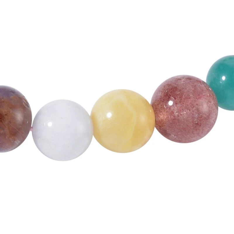 AAA Mehrfarbig Edelsteine, Roter Granat Armband Ca. 18 Cm 925 Silber Rhodiniert Ca. 138.59 Ct 3 AAA Mehrfarbig Edelsteine, Roter Granat Armband Ca. 18 Cm 925 Silber Rhodiniert Ca. 138.59 Ct – Bild 3