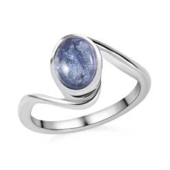 AA Tansanit Ring, 925 Silber Platiniert (Größe 17.00) Ca. 1.47 Ct -Mode Zubehör Geschäft 7554182 3
