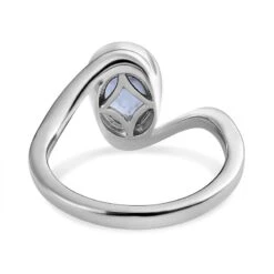 AA Tansanit Ring, 925 Silber Platiniert (Größe 17.00) Ca. 1.47 Ct -Mode Zubehör Geschäft 7554182 5