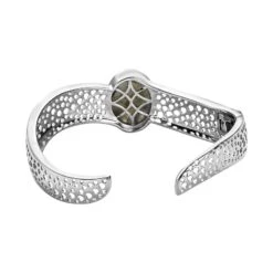 Labradorit Designer Armreif Ca. 19 Cm, Platiniert, Ca. 16.60 Ct -Mode Zubehör Geschäft 7558445 4