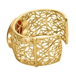 Roter Achat Armreif Ca. 19 Cm, Vergoldet Ca. 74.49 Ct -Mode Zubehör Geschäft 7562596 3