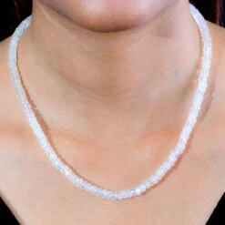 Premium Regenbogen Mondstein Halskette Ca. 45 Cm 925 Silber Ca. 80.00 Ct 8 Premium Regenbogen Mondstein Halskette Ca. 45 Cm 925 Silber Ca. 80.00 Ct -Mode Zubehör Geschäft 7567353 2