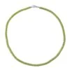 Natürliche Peridot-Halskette, Ca. 50 Cm, 925 Silber Rhodiniert, Ca. 90.00 Ct