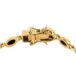 Boulder Opal Triplette-Armband, Ca. 20 Cm, 925 Silber Vergoldet Ca. 6.92 Ct -Mode Zubehör Geschäft 8959900 3